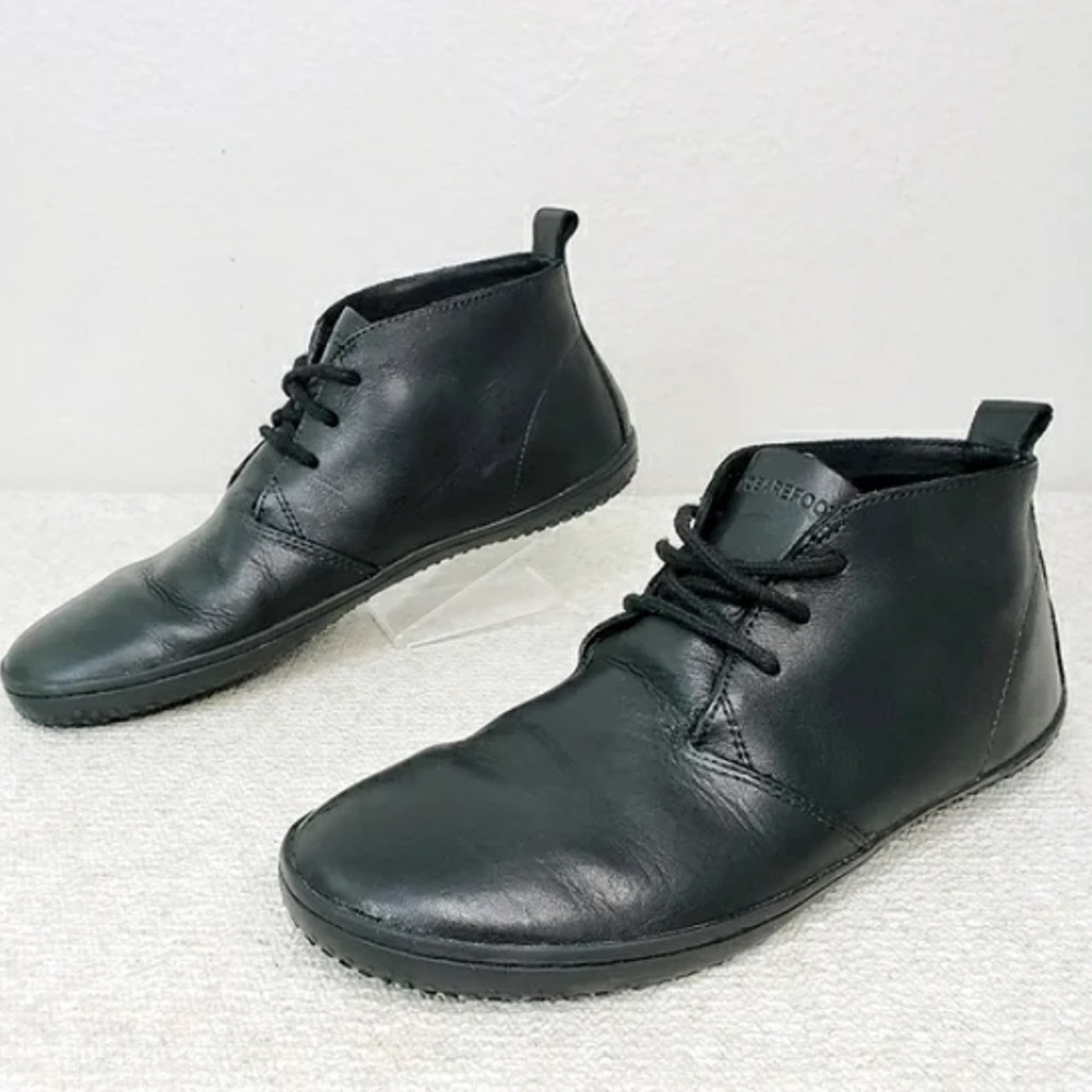 VIVO BAREFOOT GOBI II BLACK LEATHER DESERT BOOT EUR 35
